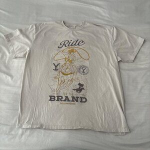 Yellowstone Ride for the Brand Cowboy Graphic T-shirt.